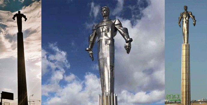 前蘇聯(lián)莫斯科的《加加林紀念碑》.gif 前蘇聯(lián)莫斯科的《加加林紀念碑》.gif