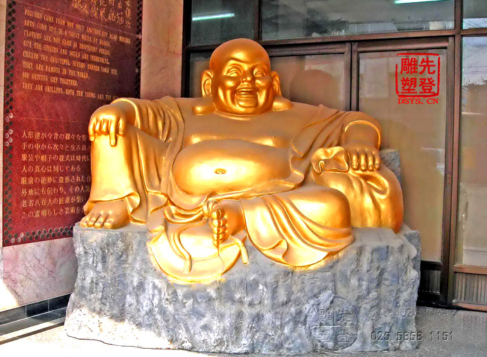 彌勒佛像等系列 鑄銅貼金箔